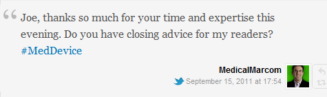 Joe, thanks so much for your time and expertise this evening. Do you have closing advice for my readers?